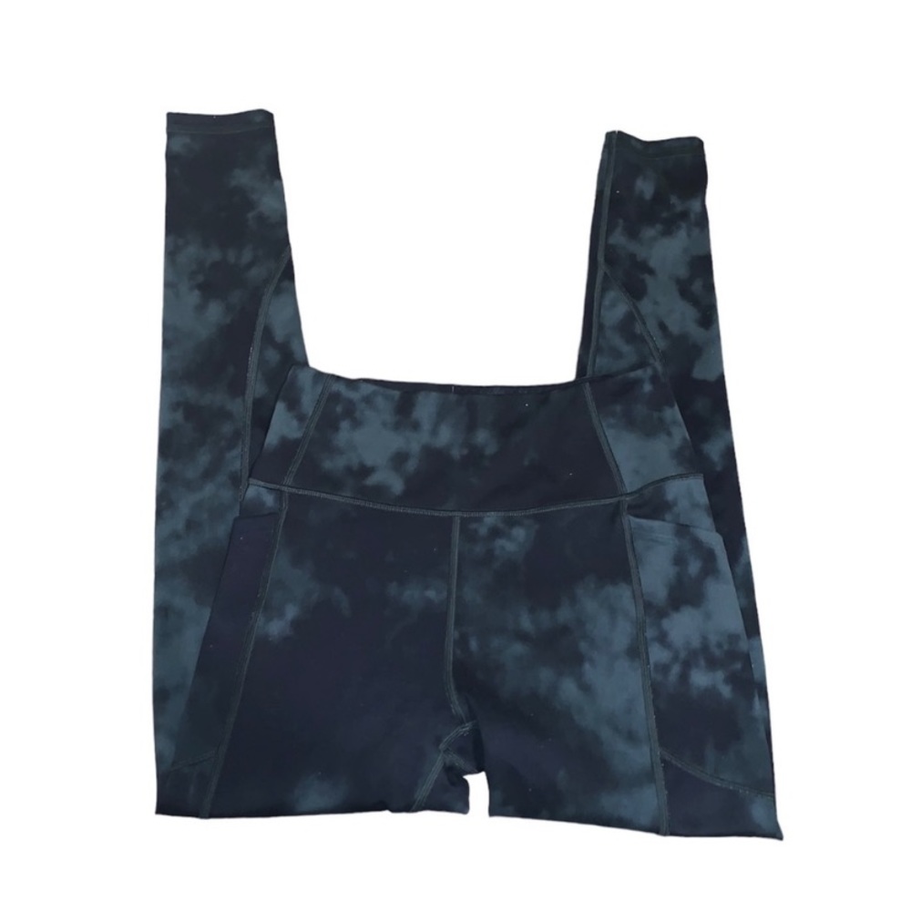 Victoria Secret Green and Black Tie Dye Leggings